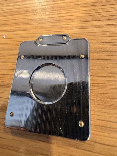 Stainless steel cigar cutter - steel,