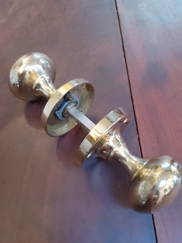 Vintage pair brass door - brass,