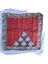 Vintage Silk Batik Scarf Large