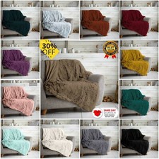 Fluffy Fur Throw Super Soft