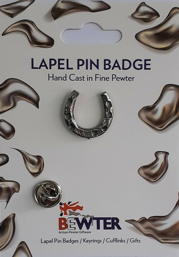 Lucky horseshoe lapel - lucky,