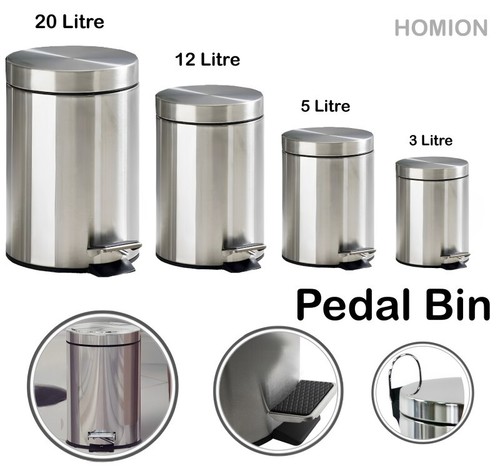 Stainless steel round pedal - steel,