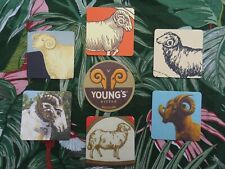 Youngs Brewery Beer Mats x7