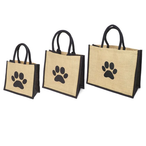 Printed jute hessian black - jute,