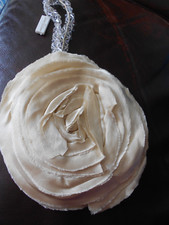 Jenny Packham Rare Sample  Rose Clutch Bag with Crystal Handle