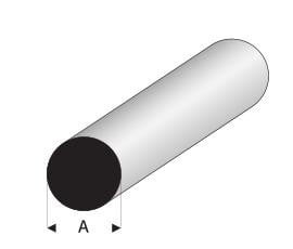 Super styrene round rod - styrene,
