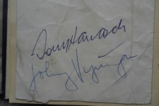 Tony Hancock and Johnny Vyvyan Autographs + The Tony Hancock Collection DVD set