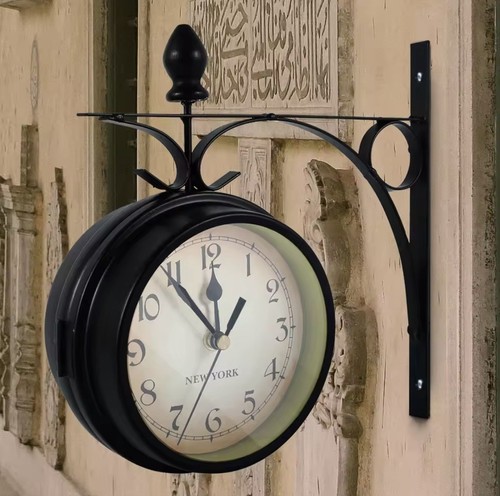Wall clock retro double sided - wall,