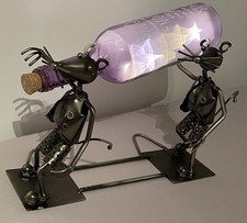 Wine Bottle Holder Sculpture