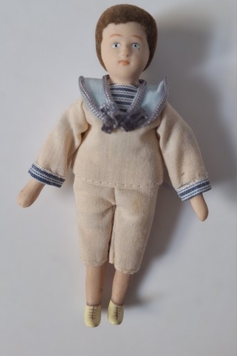 Miniature dolls house boy doll - dolls,