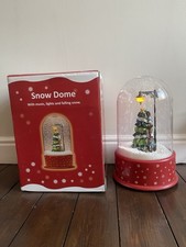 Christmas Snow Dome With Music, Lights & Falling Snow H36cm Decoration Festive