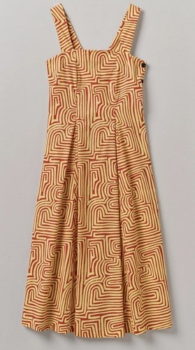 Toast maze print cotton poplin - maze,
