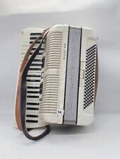 Hohner Verdi 3M IIIM Piano Accordion 120 Bass, 41 keys Lovely White WORKS!