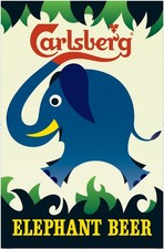CARLSBERG ELEPHANT BEER BEER POSTER POSTER