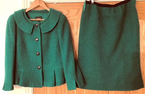 Hobbs green tweed boucle - , suit