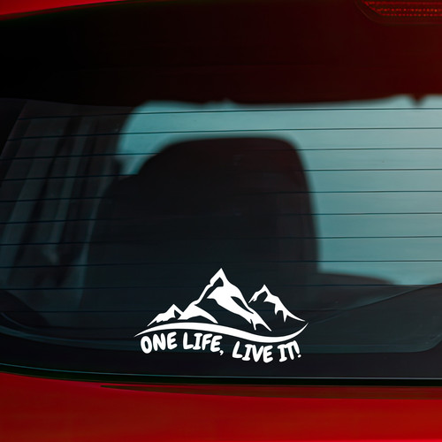 Mountain car window - window, decal