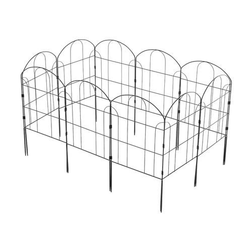 10x rustproof metal fence - 10x,