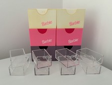 Vintage 1993 Barbie Wardrobe Drawers 6 Large Coloured and 8 Small Clear Drawers
