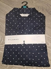 Mens M&S Blue Spot Pj,Pyjamas