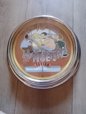 Simpsons Clock. It's Duff Time At MOES Tavern. All Working.   2001.