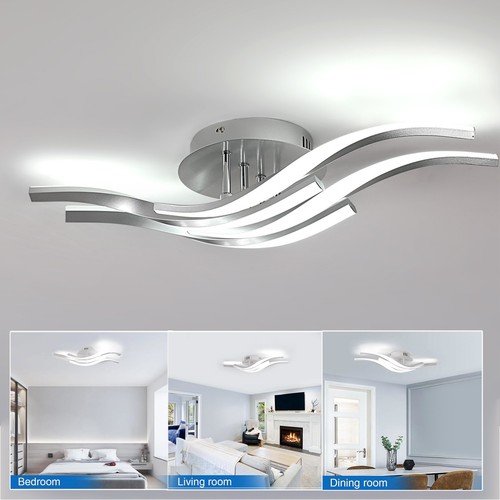 Metal wave modern led - modern, ceiling