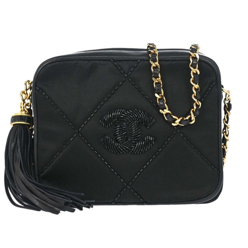 Chanel black satin - black, camera
