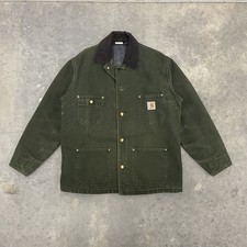 Vintage Carhartt Chore Coat CB104 X Medium Blanket Lined Mens Made in USA