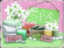 The Spa, Pamper, Relax, metal