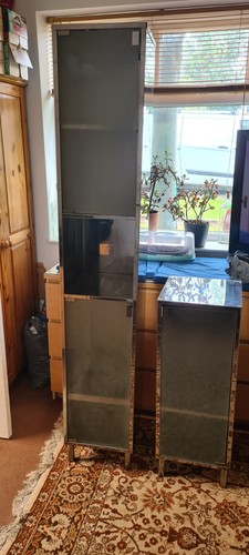 Two bathroom cabinet - two, silver