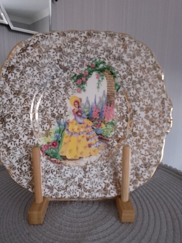 Crinoline lady cake plate - crinoline,