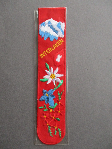 Embroidered bookmark - embroidered,
