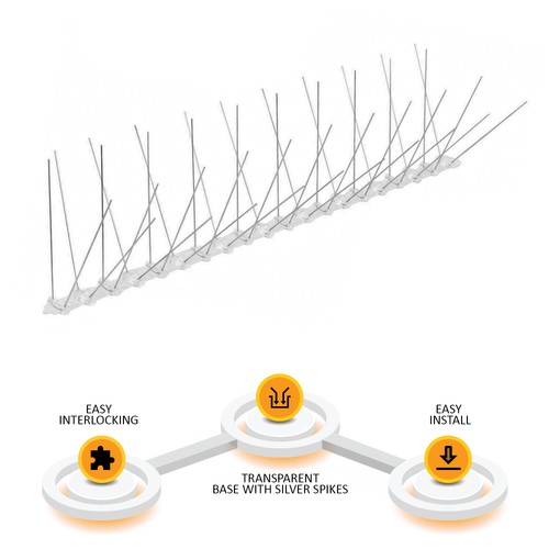 Bird spikes for pigeons - 1m/2m,