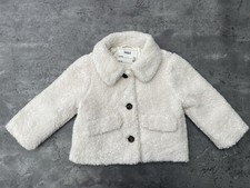 M&S Cream Fluffy Girls Coat