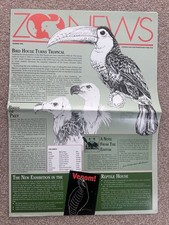 Zoo News Newsletter Summer 1986 London Zoo Whipsnade ZSL Vintage
