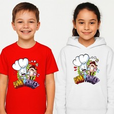 Bunny Vs Monkey Kids T Shirt