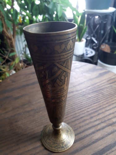Elegant indian brass vase - elegant,