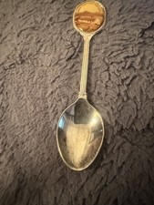 Vintage IRISH THATCHED COTTAGE Silver Plated Spoon Collectible Souvenir Gift