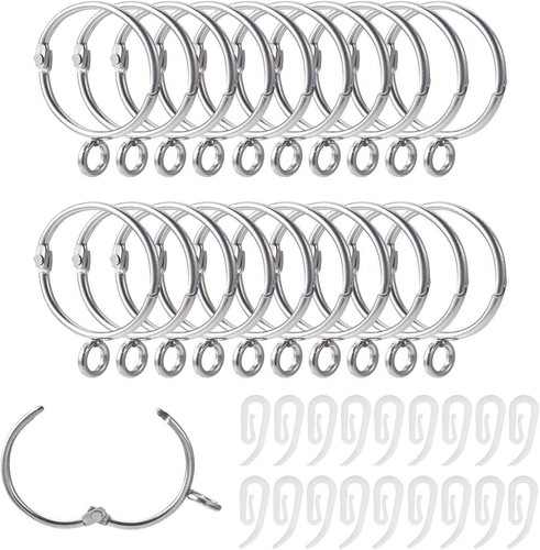 Curtain rings and hooks 20pcs - rings,