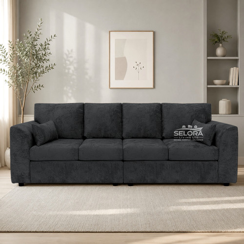 Alaska fabric seater sofa - fabric, 4