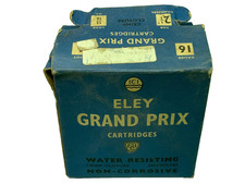 Rare and original Eley Grand Prix Cartridges advertising box in blue ICI EMPTY!