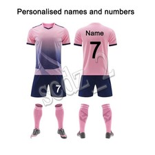 Personalized Football Kids Boys Girls kit Shirt Training Set Birthday Gift