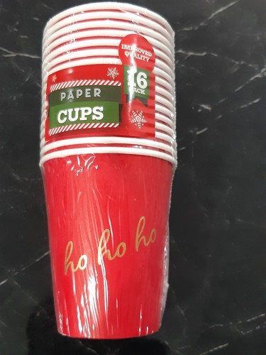 Christmas paper cups red - christmas,