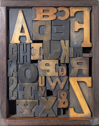Antique vintage letterpress - antique,