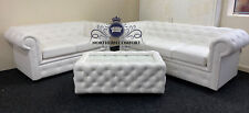 Chesterfield Sofa in White