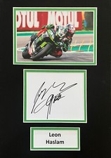 Leon Haslam Hand Signed A4