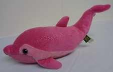Wild Republic Pink Dolphin Sea Plush Soft Toy Stuffed Animal 13" Inches Long