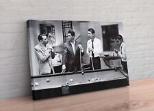 Frank Sinatra Rat Pack Pool Framed Canvas Wall Art Picture Print Poster