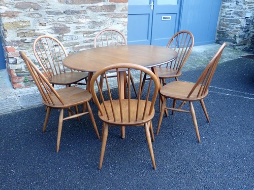 Ercol dining table - dining, 6