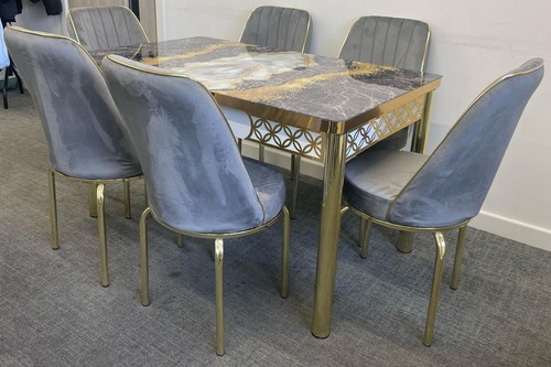 Grey and gold marble - and,