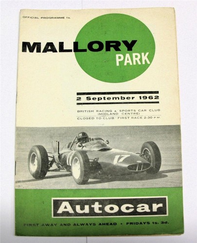 Mallory park sep 1962 brscc - park,